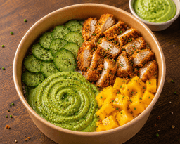 Pokebowl poulet croustillant