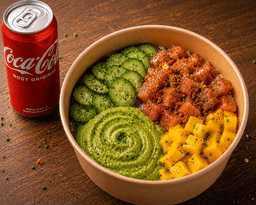 Pokebowl Saumon + boisson